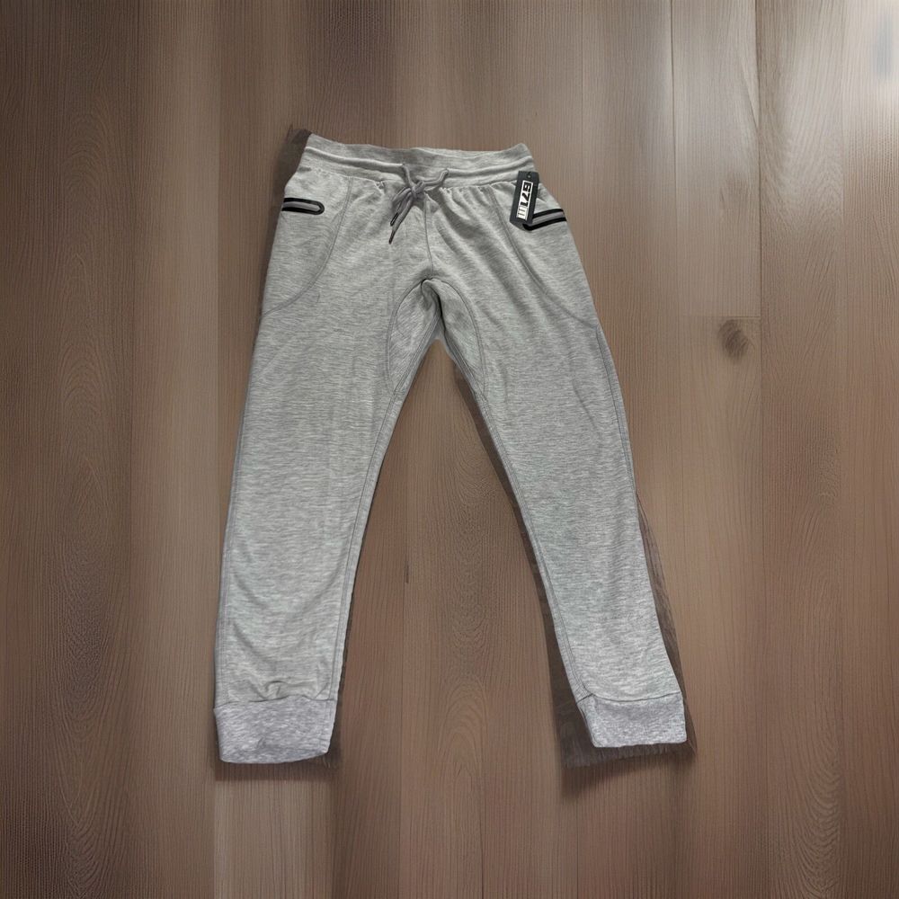 671M Joggers Men's Size Large Gray Drawstring Zipper Pockets‎ NWT $49.50